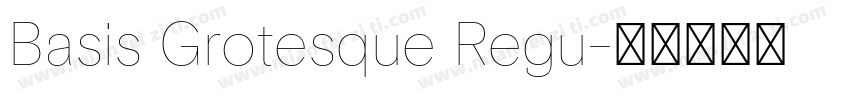 Basis Grotesque Regu字体转换